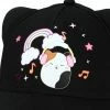Squishmallows Cam The Cat Rainbow Dance Black Snapback Hat -Squishmallows popular shop unnamed file 16