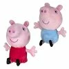 Squishmallows Peppa Pig and George Squeeze & Squish Plush Set, 6" ? Soft & Cuddly Stuffed Animals - Toy Gift for Kids
