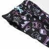Squishmallows Neon Line Art AOP Adult Black Sleep Pajama Pants